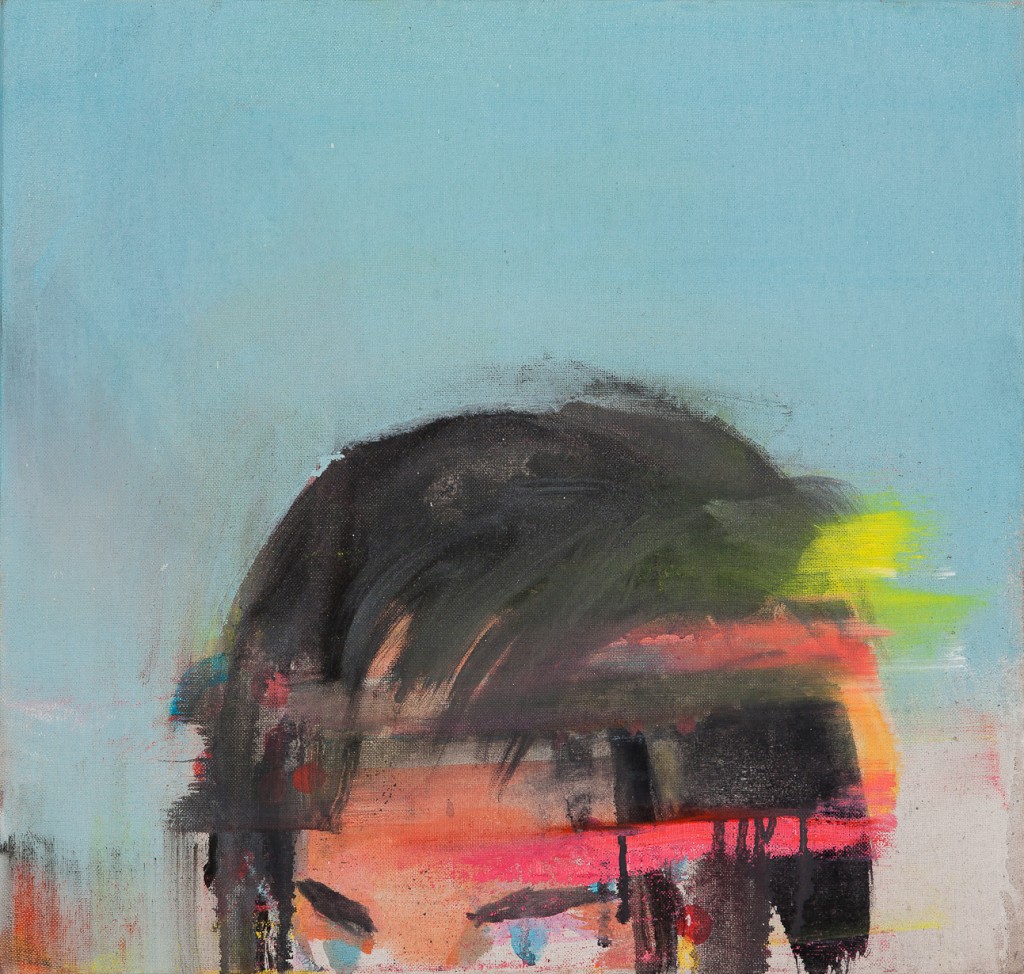 Thierry Costesèque, Western-6 HST, 2014, huile sur toile, 43 x 48 cm, © courtesy galerie Eric Dupont, Paris