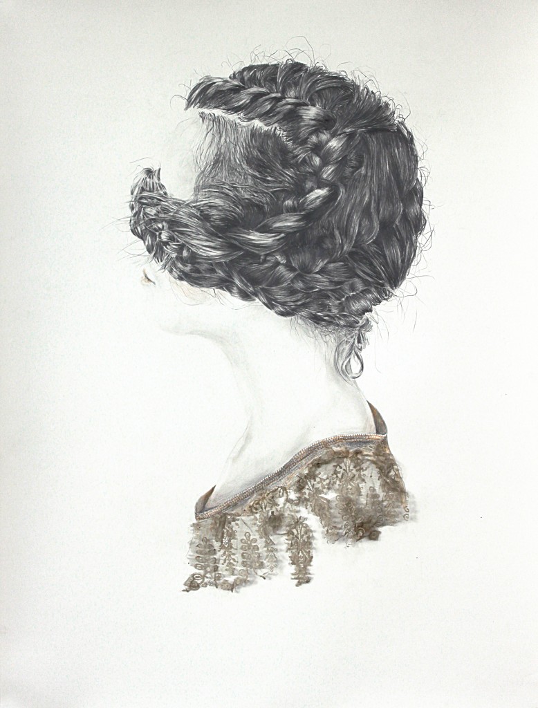 Cognacq Sarah Jérôme, Nattes, technique mixte sur papier, 60x80cm, 2015
