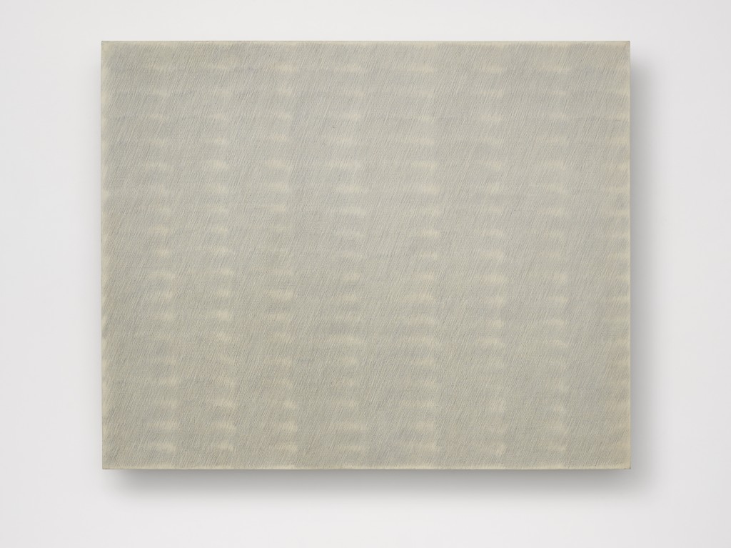 Park Seo-Bo Ecriture (描法) No. 26-75 1975 Pencil and oil on canvas 51 9/16 x 63 3/4 in. (131 x 162 cm) © the artist. Photo © White Cube (George Darrell) 